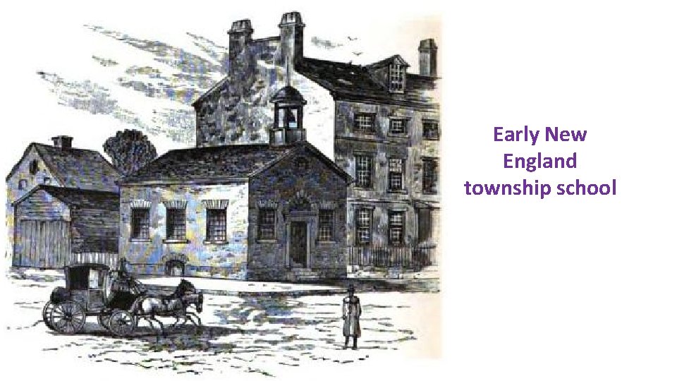 Early New England township school 