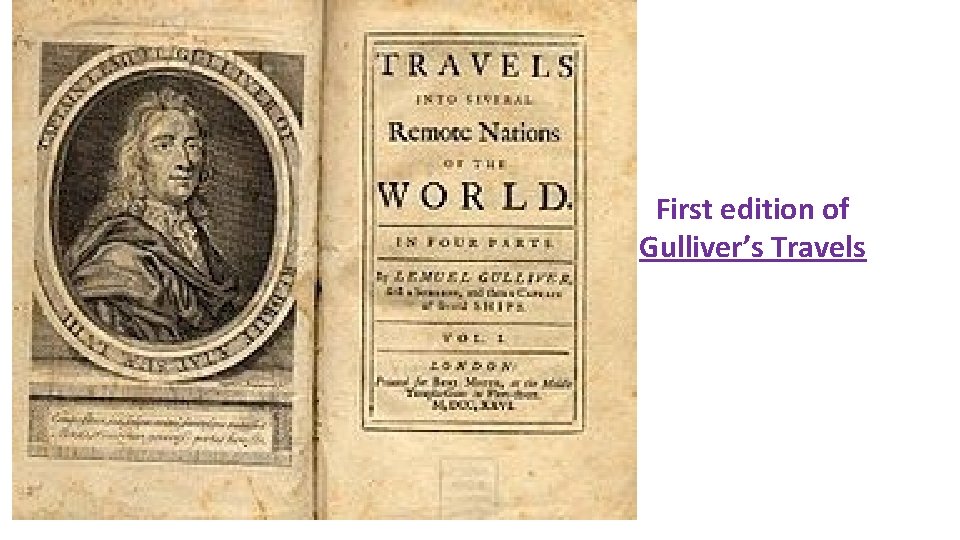 First edition of Gulliver’s Travels 