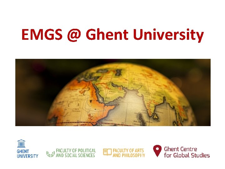 EMGS @ Ghent University 