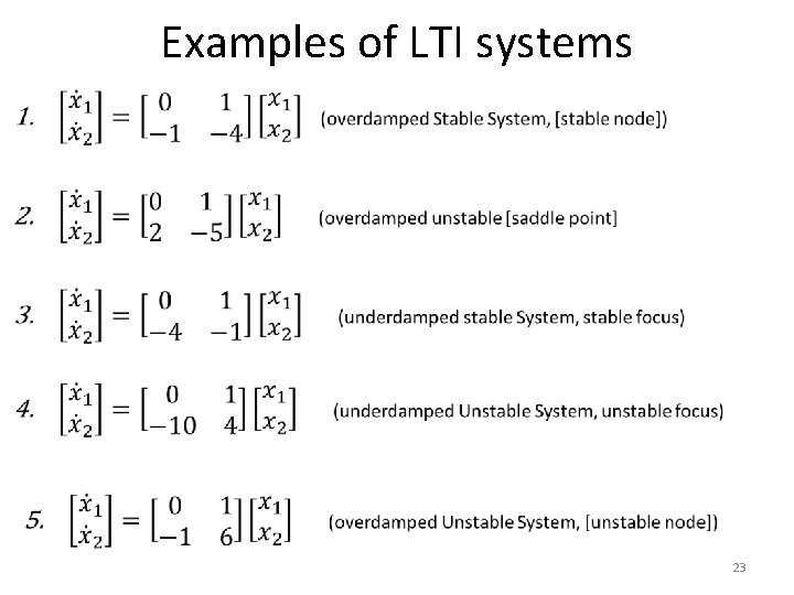 Examples of LTI systems • 23 