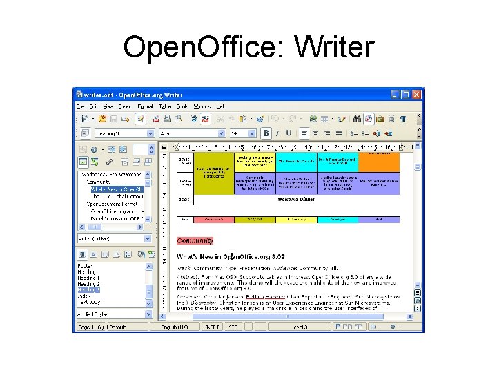 Open. Office: Writer Open. Office: Writer
