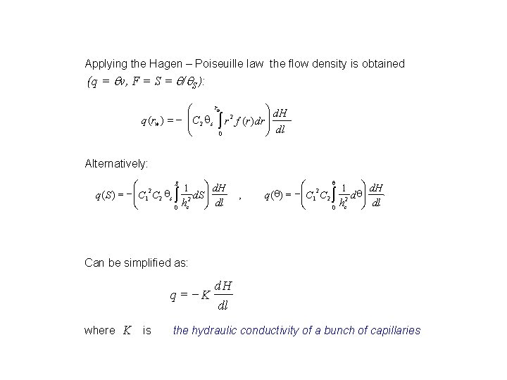 Soil Hydraulic Functions Retention Curve Function Of Hydraulic