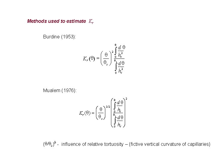 Soil Hydraulic Functions Retention Curve Function Of Hydraulic