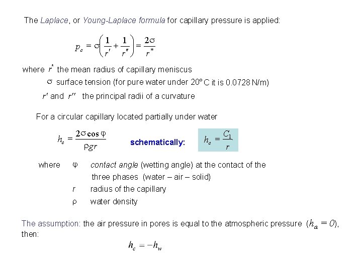 Soil Hydraulic Functions Retention Curve Function Of Hydraulic