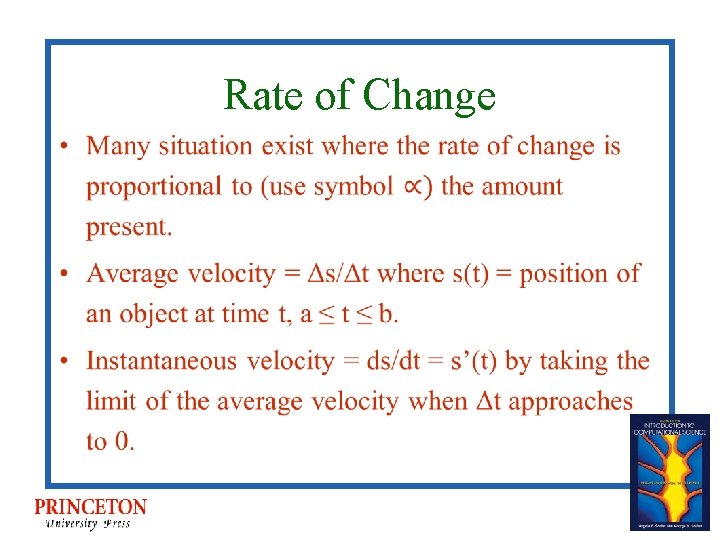 Rate of Change • 