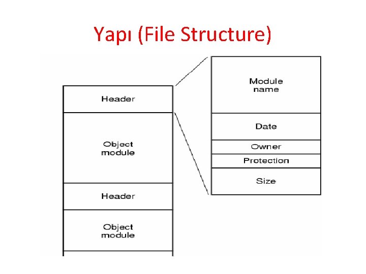 Yapı (File Structure) 