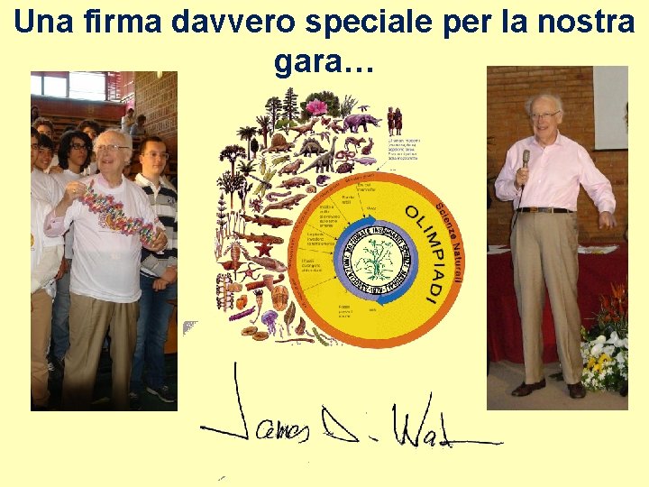 Una firma davvero speciale per la nostra gara… 