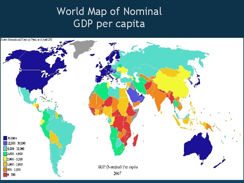 World Map of Nominal GDP per capita 2 