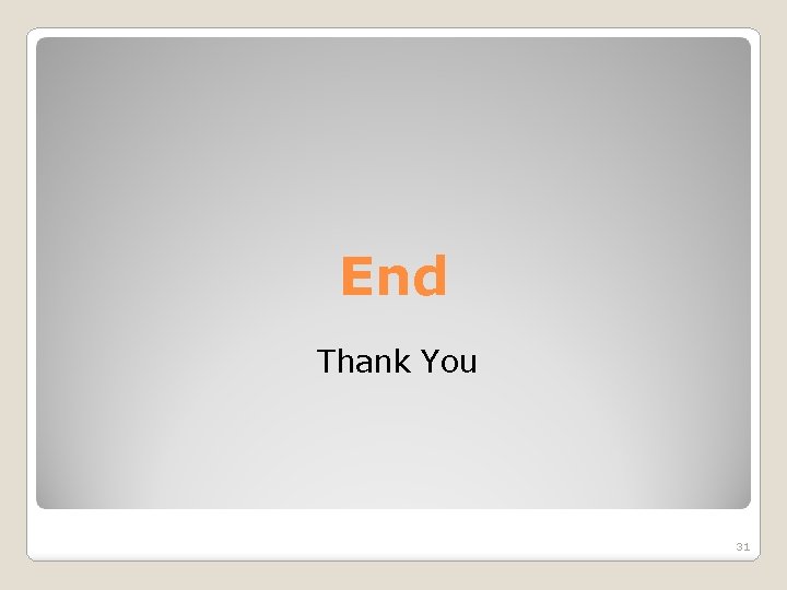 End Thank You 31 