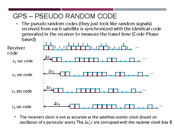 GPS – PSEUDO RANDOM CODE • The pseudo random codes (they just look like GPS – PSEUDO RANDOM CODE • The pseudo random codes (they just look like