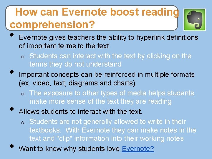 Apps to Improve Reading Comprehension in the Classroom
