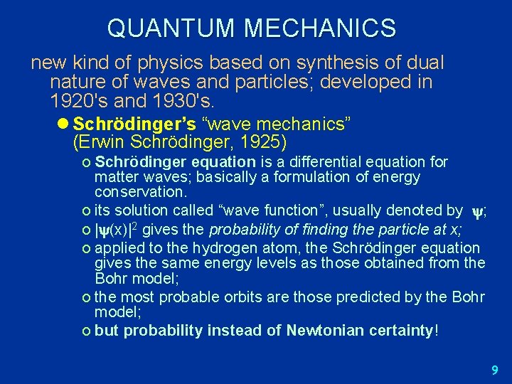 QUANTUM MECHANICS new kind of physics based on synthesis of dual nature of waves