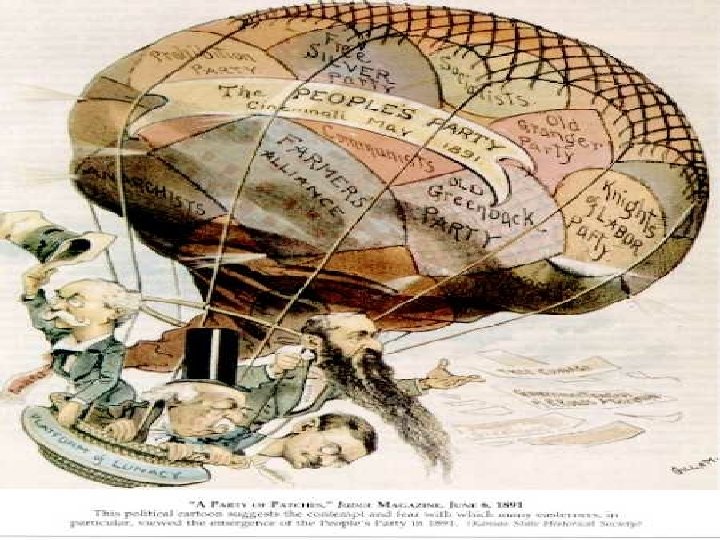 Populist Party • The Grange and Farmer’s Alliances entered the national political arena in