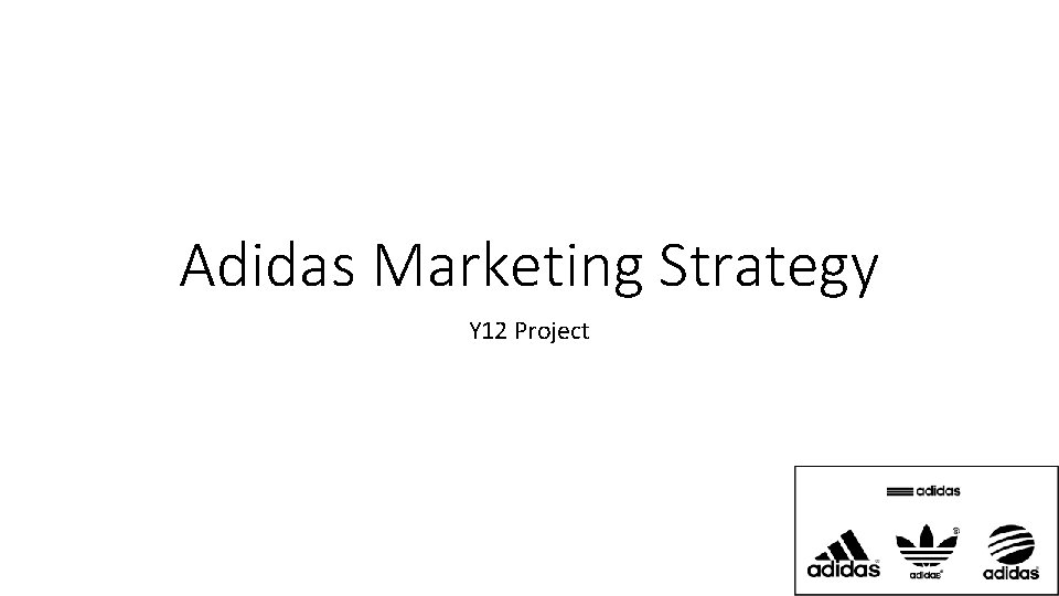 Adidas Marketing Strategy Y 12 Project 