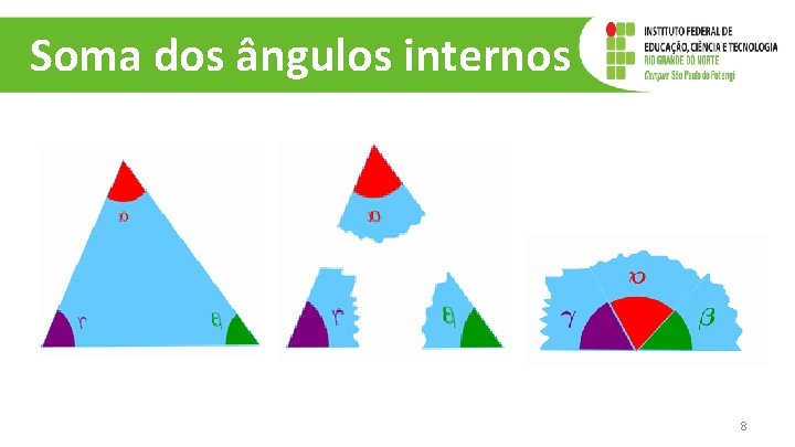 Soma dos ângulos internos 8 