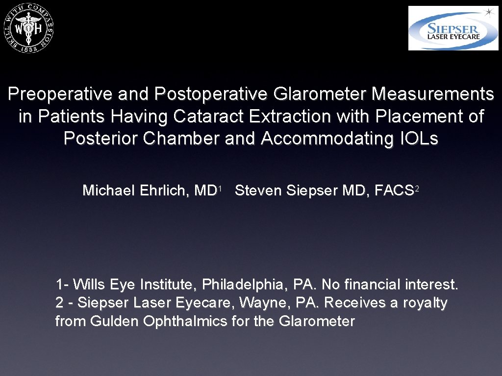 Preoperative and Postoperative Glarometer Measurements in Patients Having