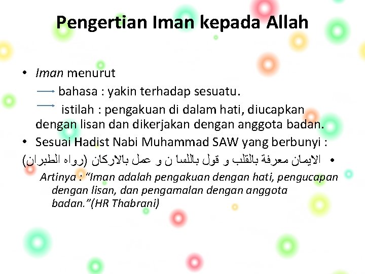 Kelompok Satu Iman Kepada Allah Kelompok 1 Ratih