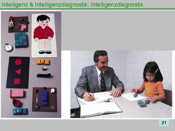 Intelligenz & Intelligenzdiagnostik: Intelligenzdiagnostik 21 