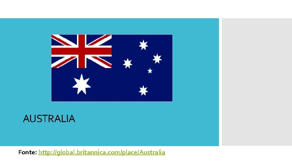 AUSTRALIA Fonte: http: //global. britannica. com/place/Australia 