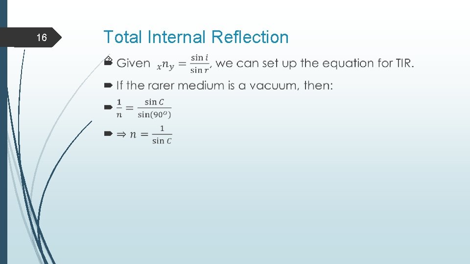 16 Total Internal Reflection 