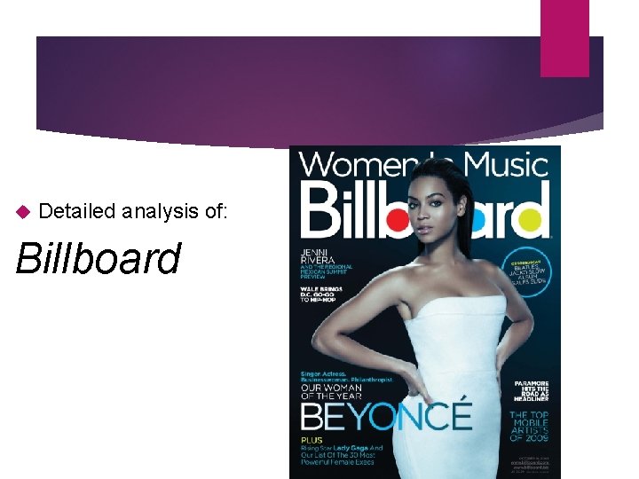  Detailed analysis of: Billboard 