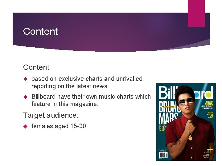 Content: based on exclusive charts and unrivalled reporting on the latest news. Billboard have