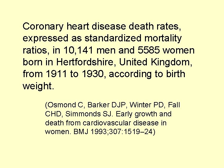 Coronary heart disease death rates, expressed as standardized mortality ratios, in 10, 141 men