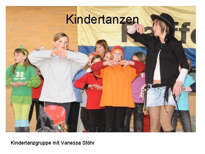 Kindertanzen Kindertanzgruppe mit Vanessa Stöhr 