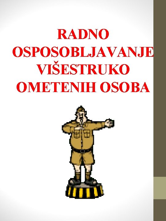 RADNO OSPOSOBLJAVANJE VIŠESTRUKO OMETENIH OSOBA 