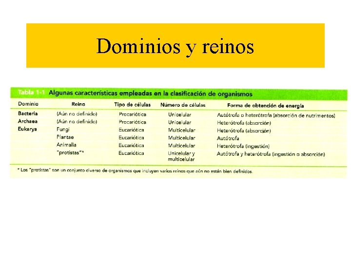 Dominios y reinos 