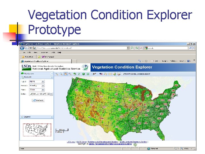 Vegetation Condition Explorer Prototype 