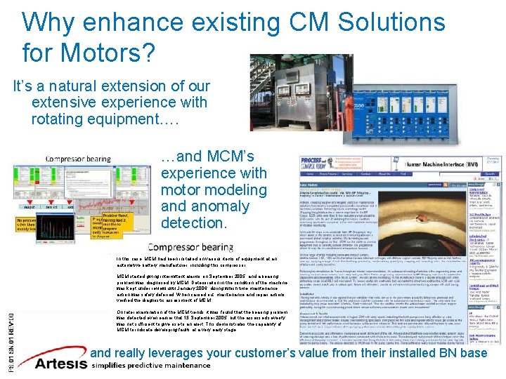 Why enhance existing CM Solutions for Motors? It’s a natural extension of our extensive