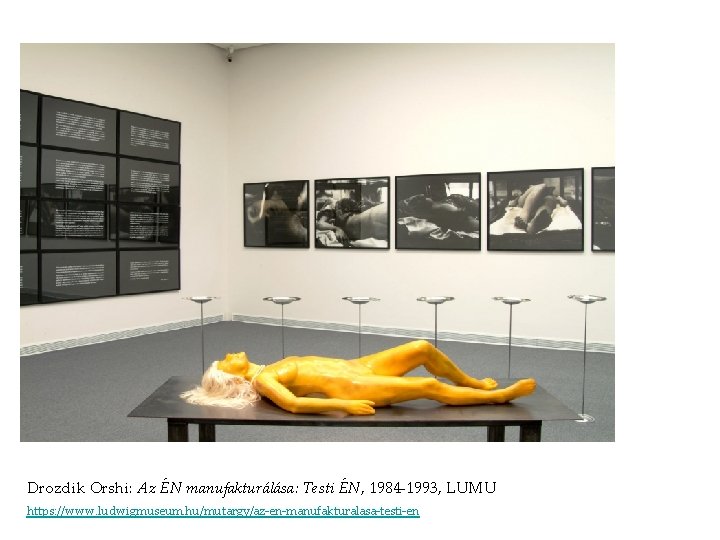 Drozdik Orshi: Az ÉN manufakturálása: Testi ÉN, 1984 -1993, LUMU https: //www. ludwigmuseum. hu/mutargy/az-en-manufakturalasa-testi-en Drozdik Orshi: Az ÉN manufakturálása: Testi ÉN, 1984 -1993, LUMU https: //www. ludwigmuseum. hu/mutargy/az-en-manufakturalasa-testi-en