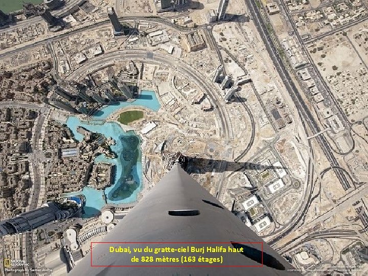 Dubai, vu du gratte-ciel Burj Halifa haut de 828 mètres (163 étages) 