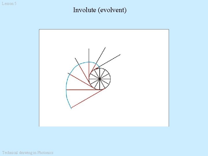 Lesson 5 Involute (evolvent) Technical drawing in Photonics Lesson 5 Involute (evolvent) Technical drawing in Photonics