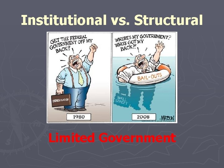 Institutional vs. Structural Limited Government 