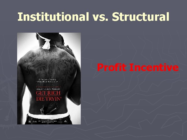 Institutional vs. Structural Profit Incentive 