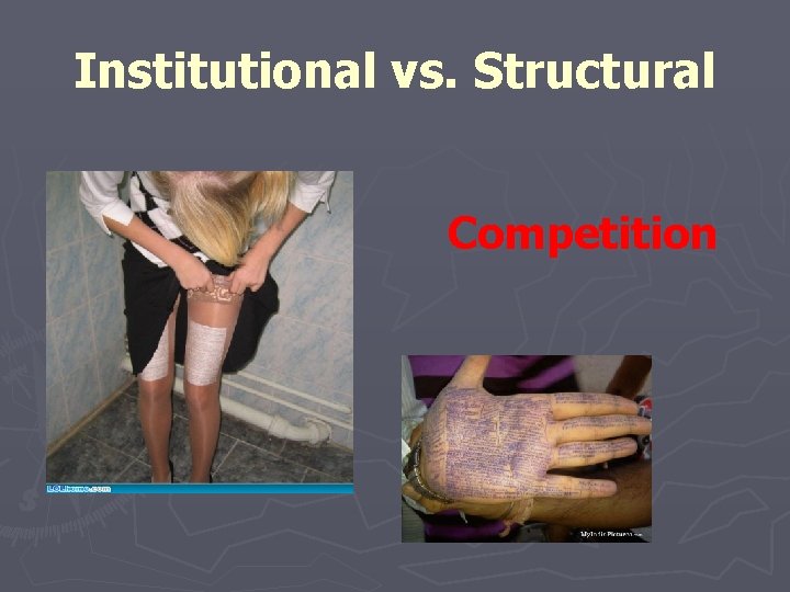 Institutional vs. Structural Competition 