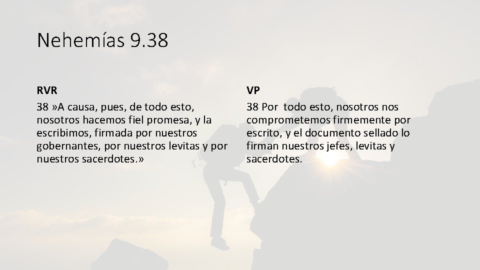 Nehemías 9. 38 RVR 38 » A causa, pues, de todo esto, nosotros hacemos Nehemías 9. 38 RVR 38 » A causa, pues, de todo esto, nosotros hacemos