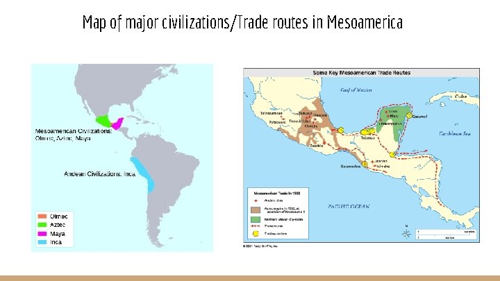 Map of major civilizations/Trade routes in Mesoamerica 