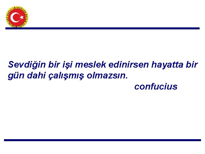 Sevdiğin bir işi meslek edinirsen hayatta bir gün dahi çalışmış olmazsın. confucius 