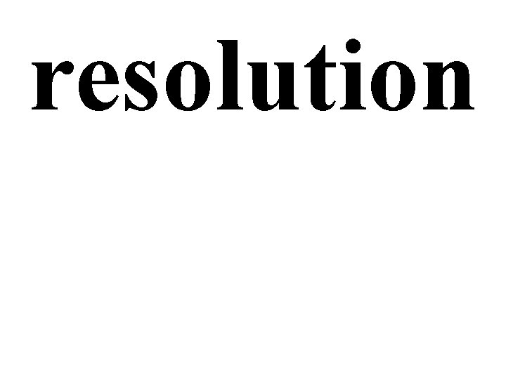 resolution 