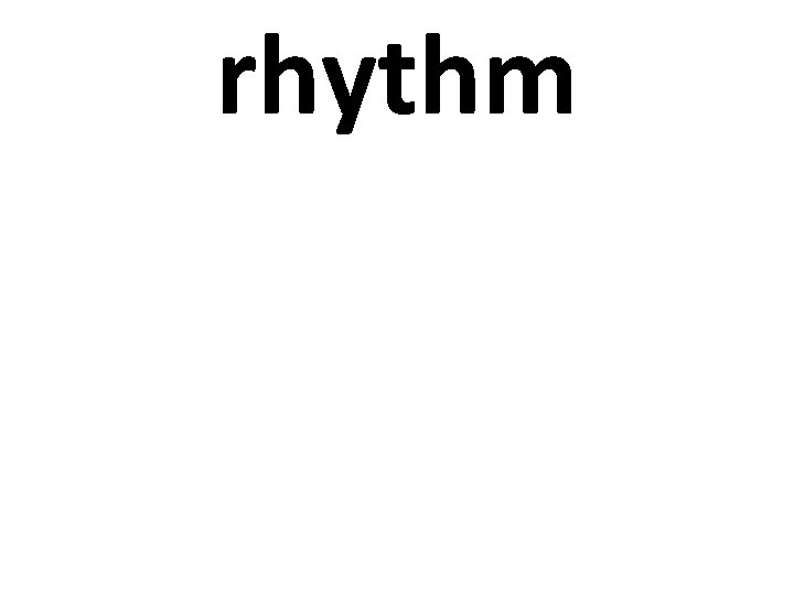 rhythm 