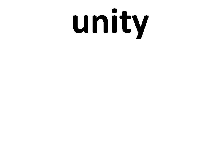 unity 