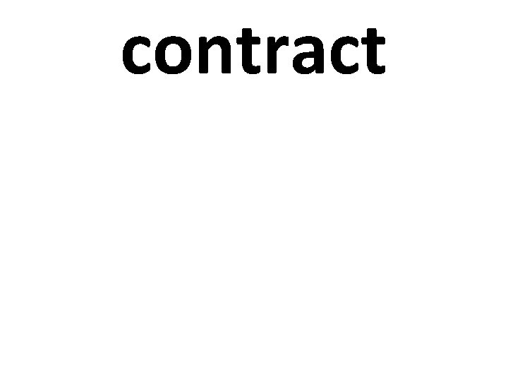 contract 