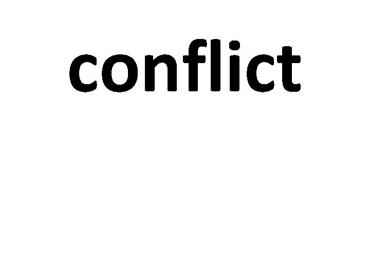 conflict 
