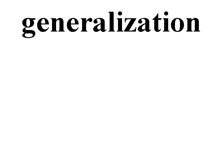 generalization 