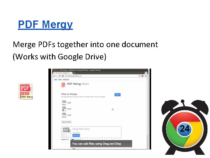 PDF Mergy Merge PDFs together into one document (Works with Google Drive) 24 