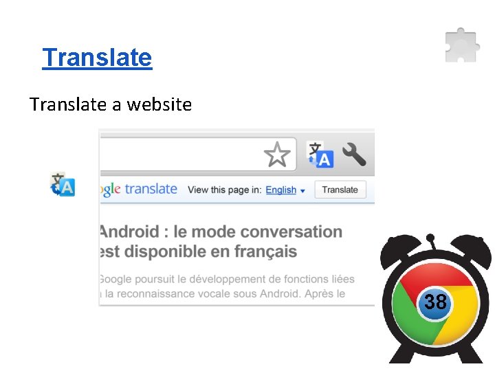 Translate a website 38 