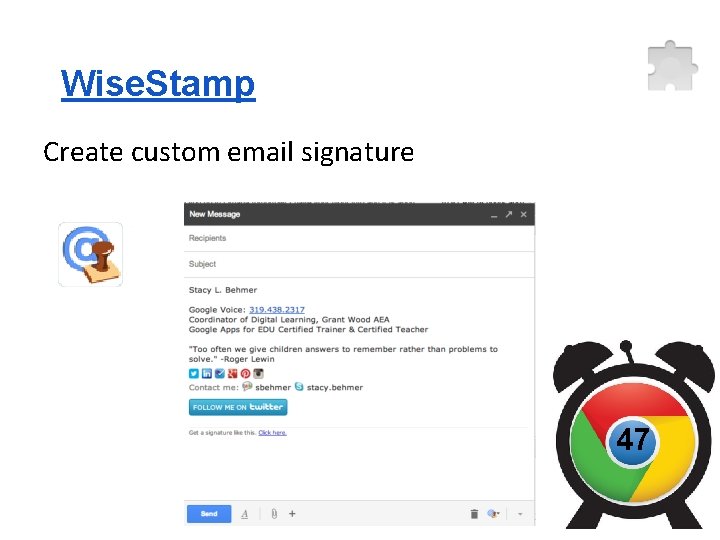 Wise. Stamp Create custom email signature 47 